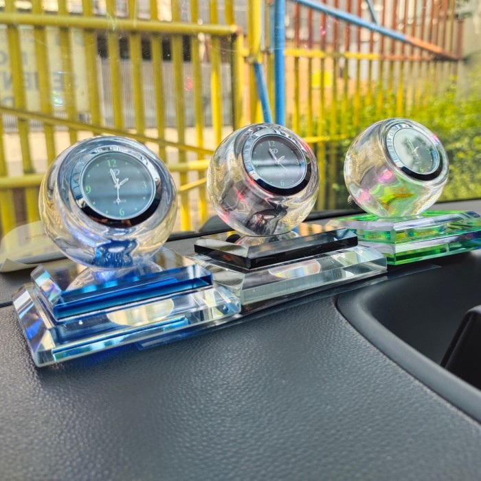 [[Conixx]] Car Parfume Air Freshner Parfum Mobil Pajangan Dashboard Jam Premium - Black LED