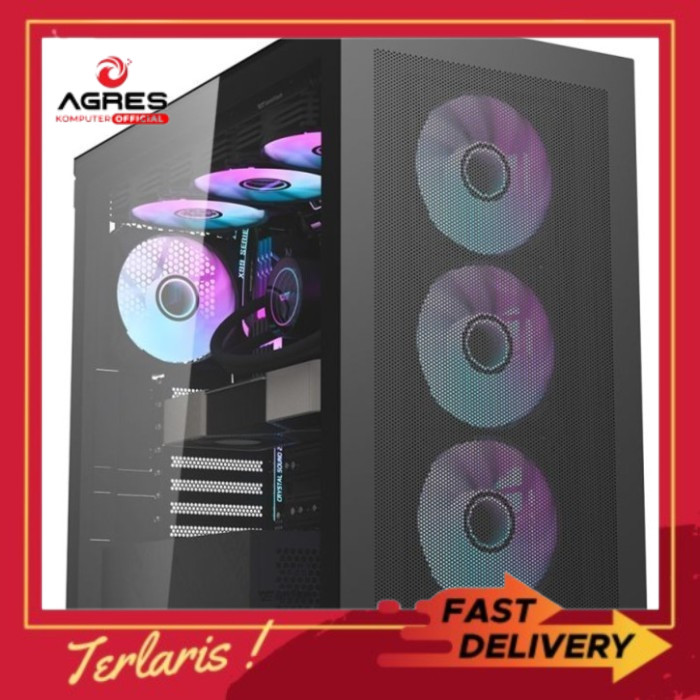 DARKFLASH Casing DLX4000 MESH BLACK - ATX, mATX - BLACK