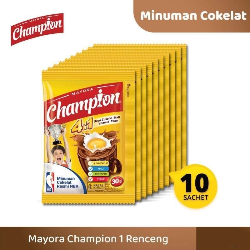 

CHAMPION Susu Cokelat Minuman 30 gram Renceng isi 10 sachet