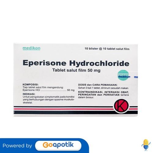 Eperisone Medikon 50 Mg Box 100 Tablet