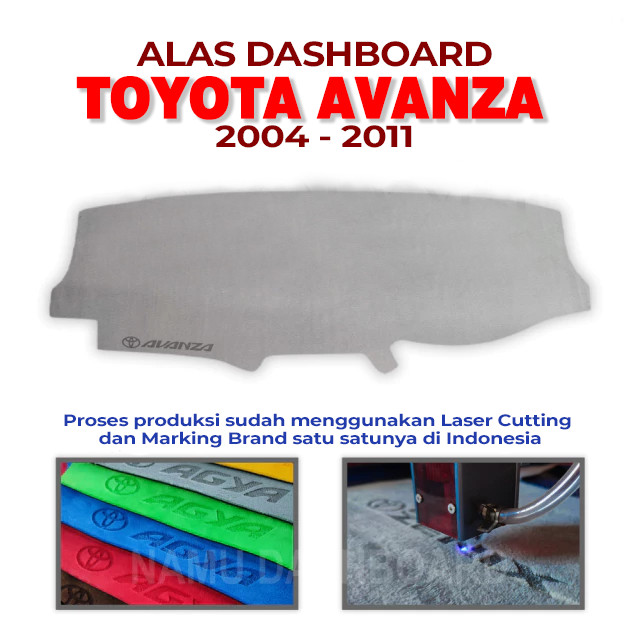 Alas Cover Dashboard Mobil AVANZA 2004 2005 2006 2008 2009 2010 2011 Pelindung [Bulu NON RASFUR]