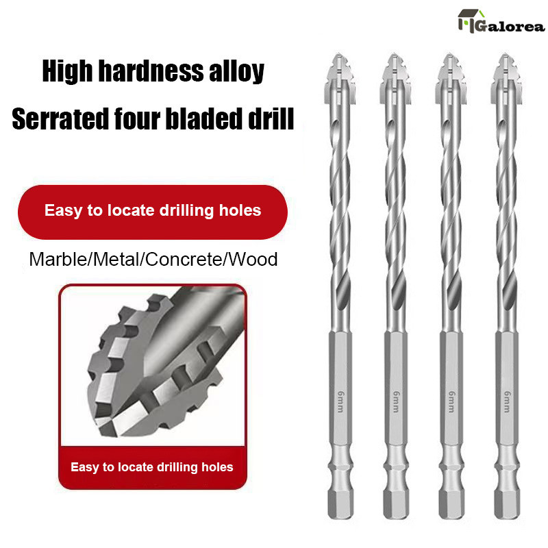 Galorea Mata Bor Bobok Beton 6/8/10 Mm Tembok Besi Twisted Drill Bit High Quality / Mata Bor Eksentr