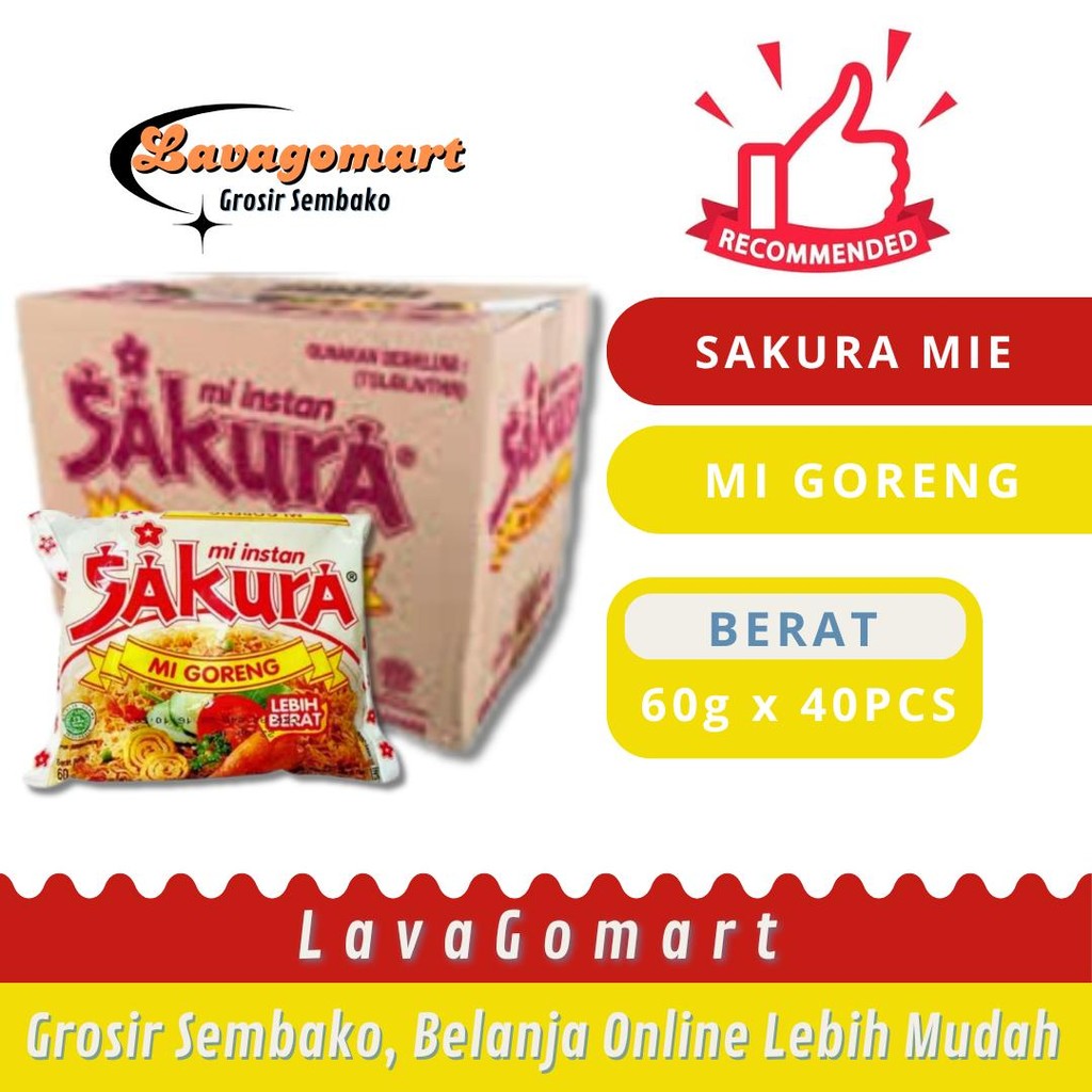 

SAKURA MIE GORENG 60g - 1 DUS - LAVAGOMART - BANDUNG