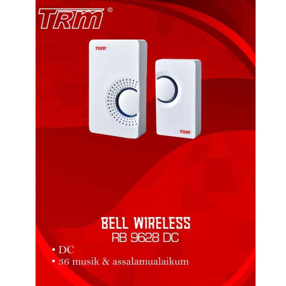 Bel Pintu tanpa kabel TRM ( baterai ) / Door bell wireless DC 9628 TRM Isi 2 IHZA GROSIR