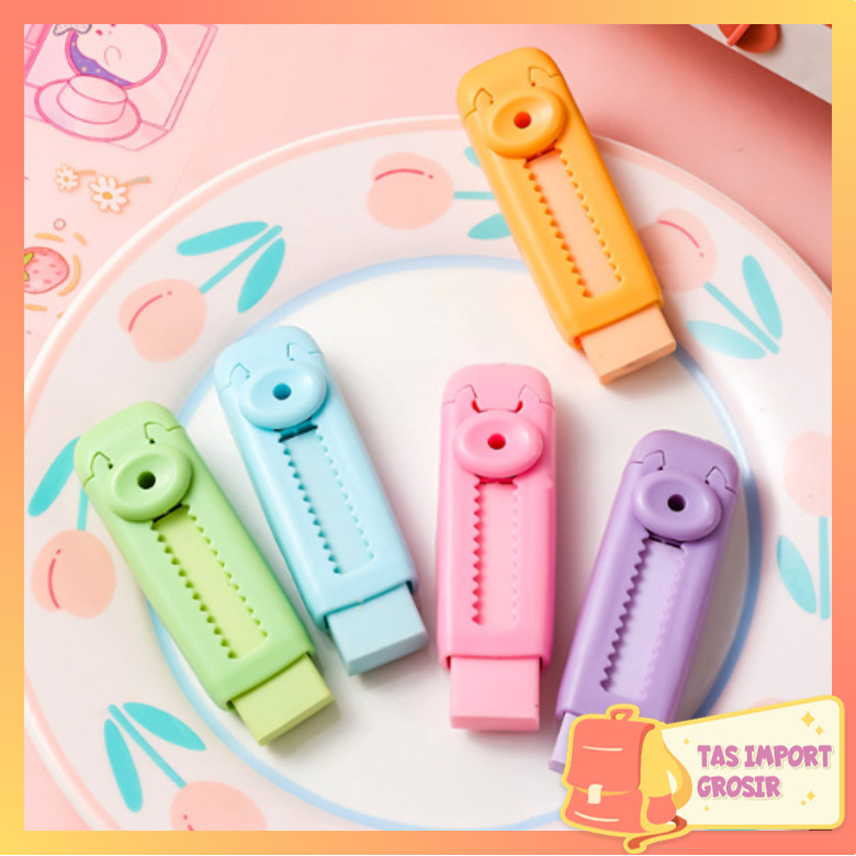 

Tas Import - S5998 Penghapus Mekanik / Hapusan Mekanik Warna Lucu Tidak Meninggalkan Serpihan / Sliding Eraser / Push Eraser / Eraser