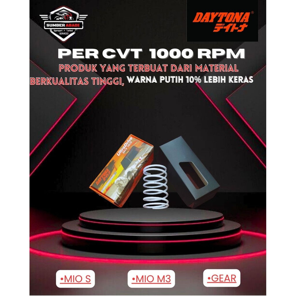 Daytona Per CVT 1000 RPM Mio M3, Mio S, Gear (10% UP)