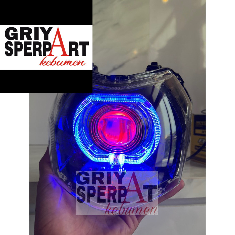 Lampu depan Vega force fi injeksi costome biled billed