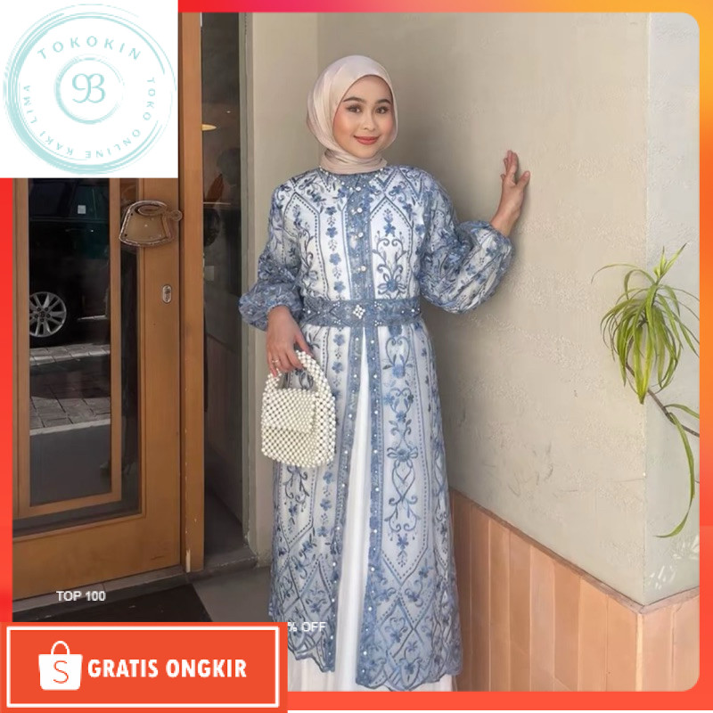 Azzura Outer Brukat /Outer Kondangan /Outer Lebaran /Hanya Outer Sajah Outer brokat lebaran 2025/ Ga