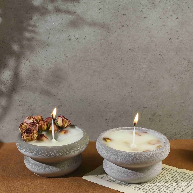 

Double Ring Candle Cup Silicone Mold DIY Storage Jar Candle Holder Ornament Resin Mold Home Decor Crafts