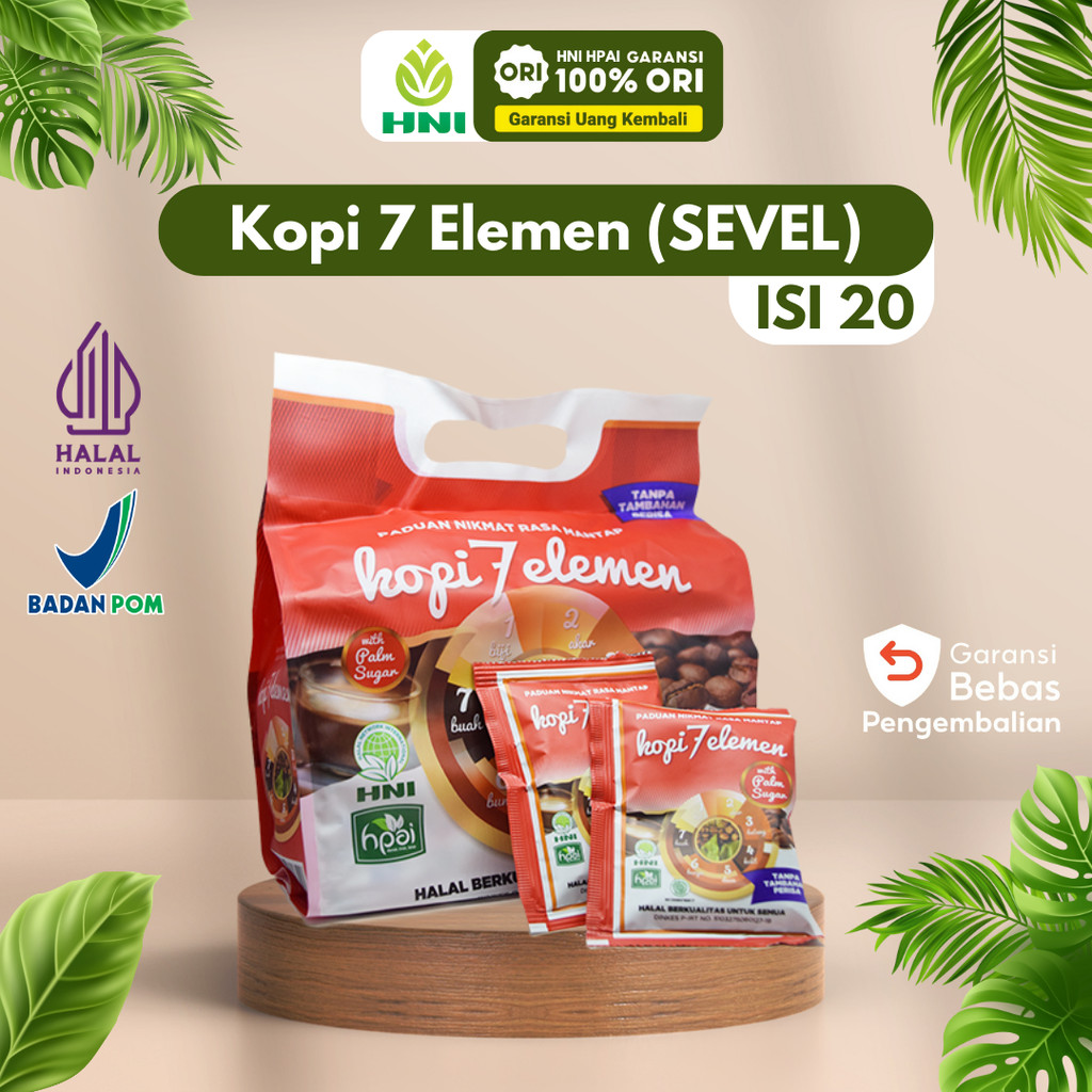 

KOPI 7 ELEMEN ORIGINAL Kaya Rempah Rempah / Kopi Herbal Jamu - HNI BPOM