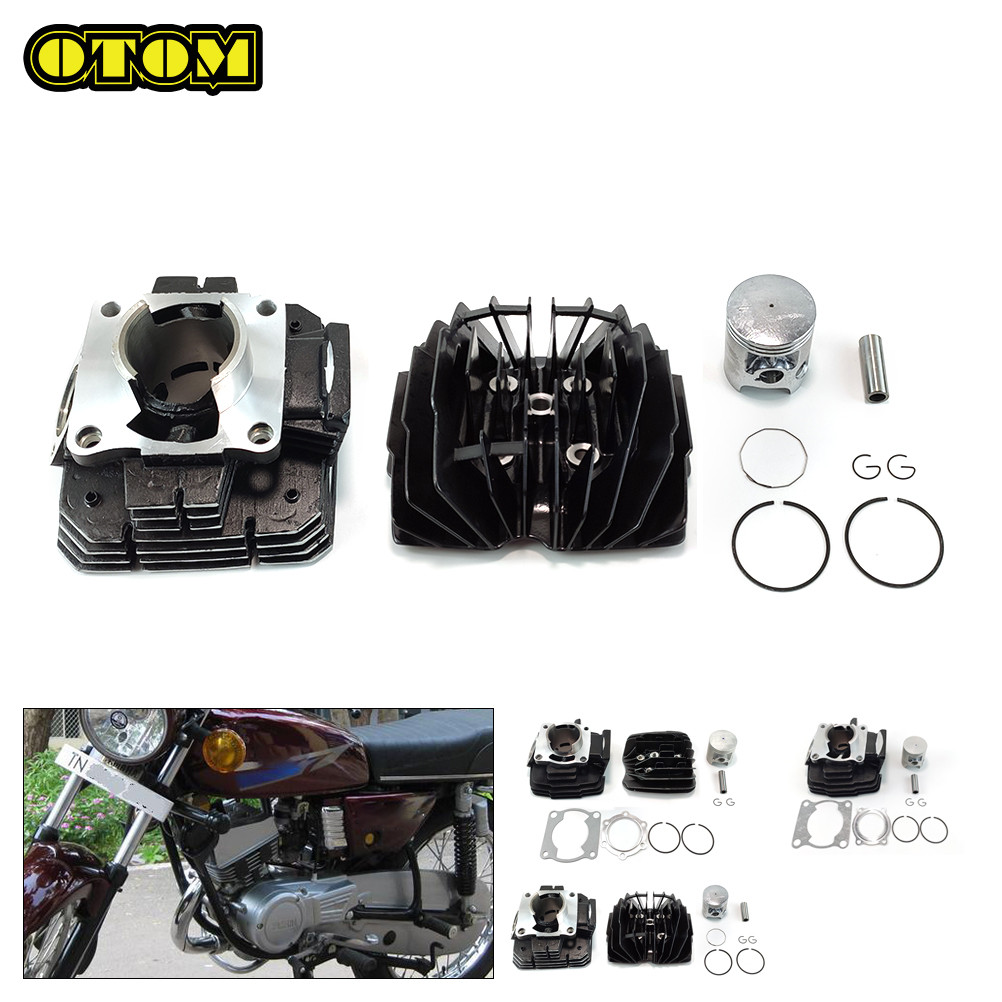 Motorcycle For YAMAHA Cylinder Block Pision Pin Ring Gasket Kit Cylinder Head Cover DT125 DT175 RX13