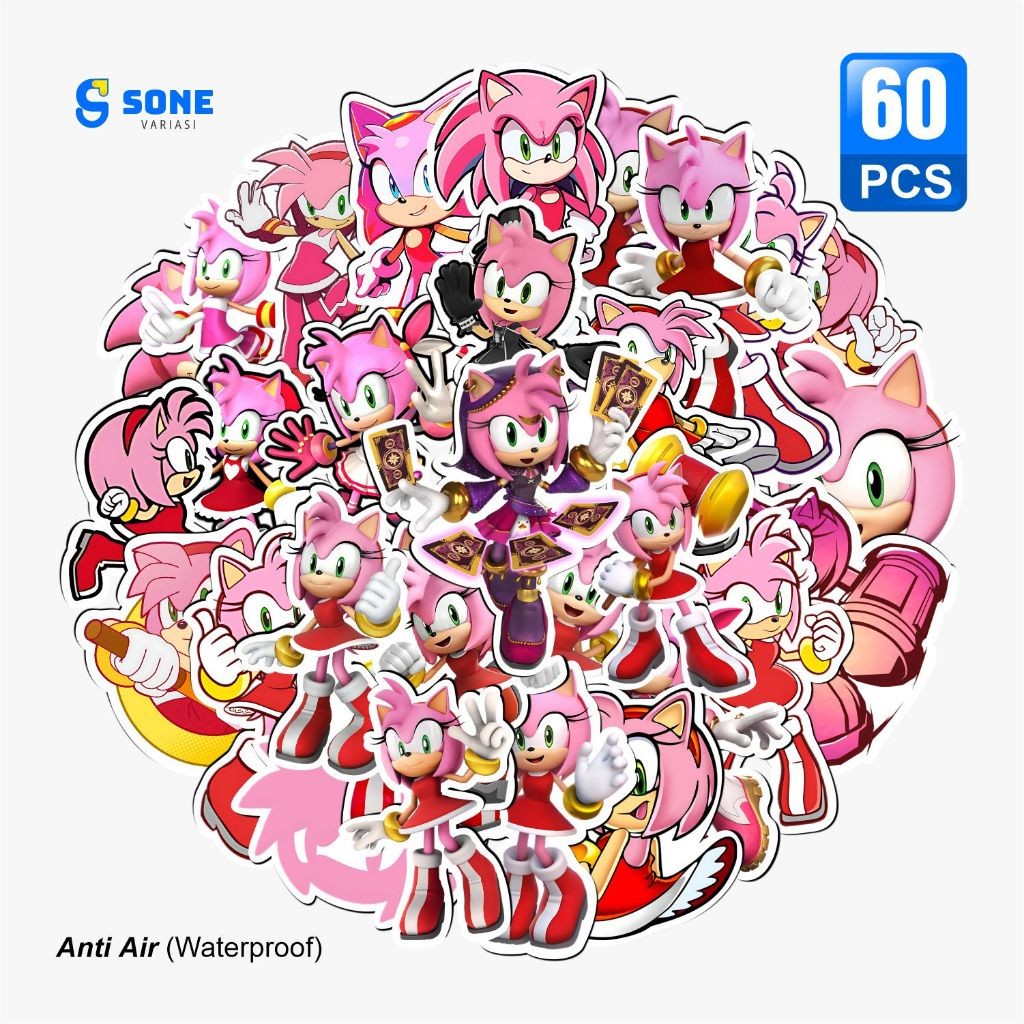 

Sticker Pack Amy Rose Aesthetic Paper Vinyl Waterproof Dekorasi Stiker Laptop Buku Journal Koper