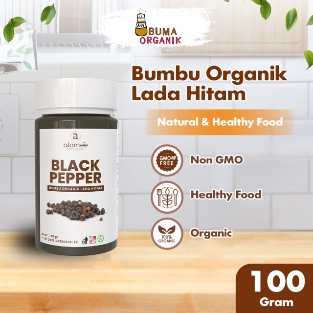 

ALAMEE Blackpepper Powder Lada Hitam Bubuk Black Pepper Bumbu Dapur Instan BUMA