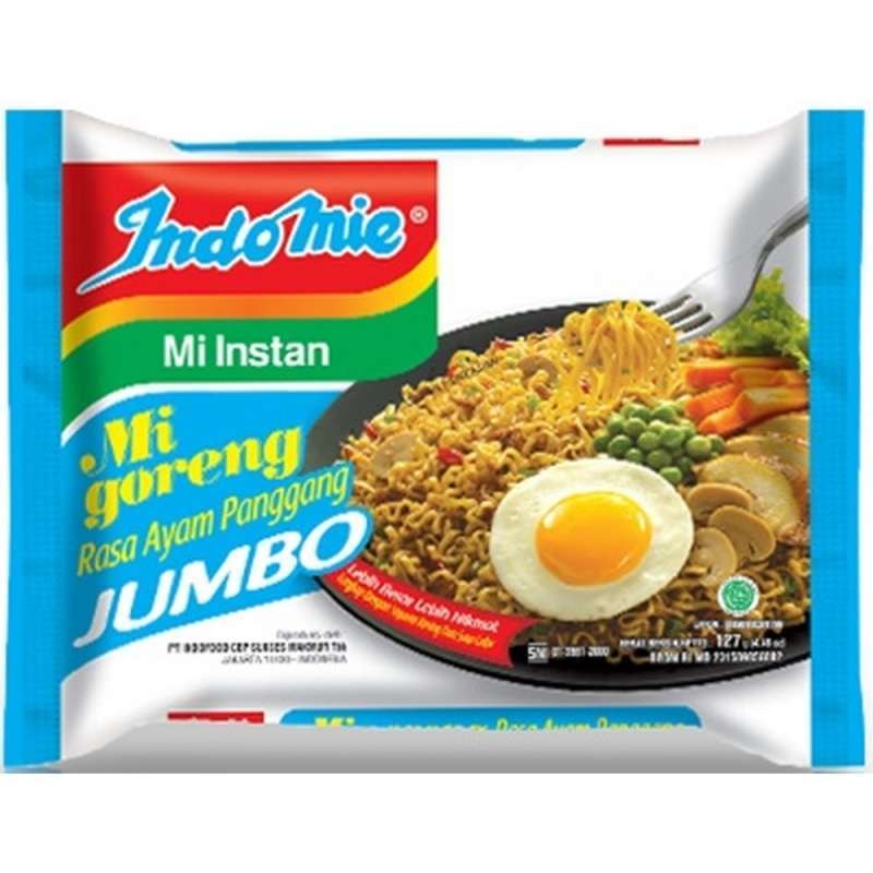 

Indomie goreng Ayam panggang jumbo ecer