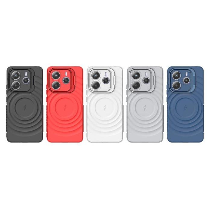 LENS HOLDER STAND CASE REDMI NOTE 14 5G / 14 PRO 5G / 14 PRO+ 5G WIRELESS CHARGING MAGSAFE CASE WITH