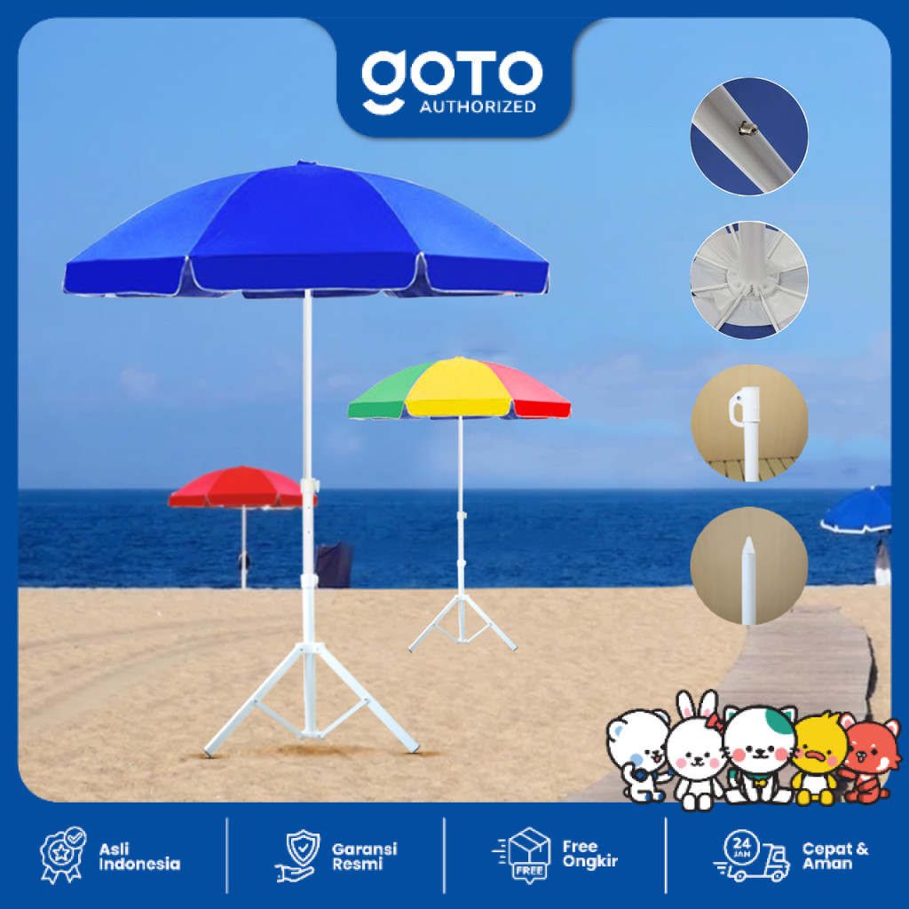 GOTO SUNFLOW PAYUNG TENDA JUALAN PANTAI CAFE OUTDOOR BESAR JUMBO