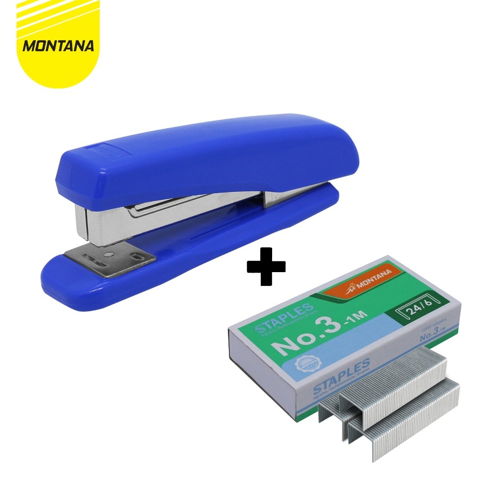 

MONTANA STAPLES SET 2.0 !!! 1Pcs Montana Stapler HD-50 + 1Pcs Isi Stapler Rs 3-20