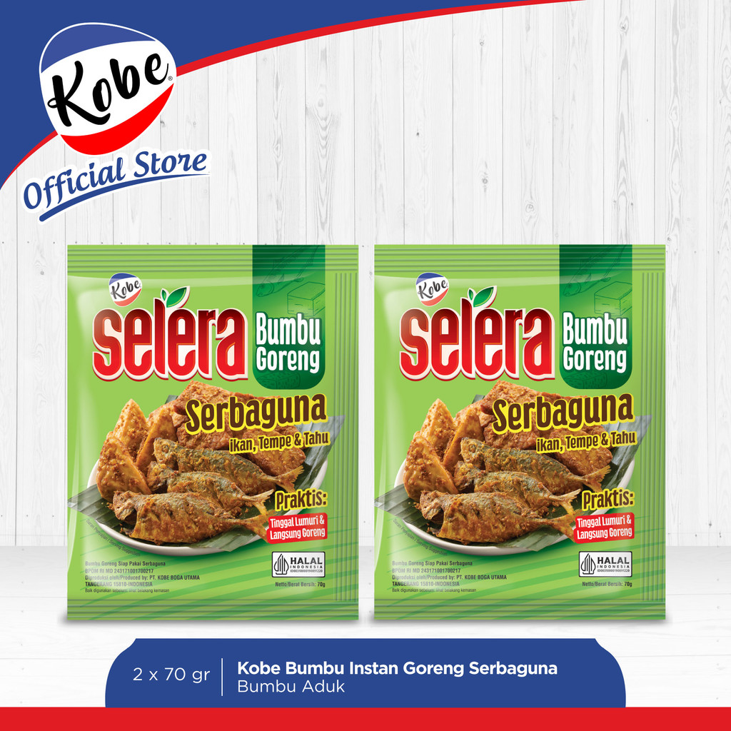 

Kobe Selera Bumbu Instan Goreng Serbaguna 70gr x 2pcs
