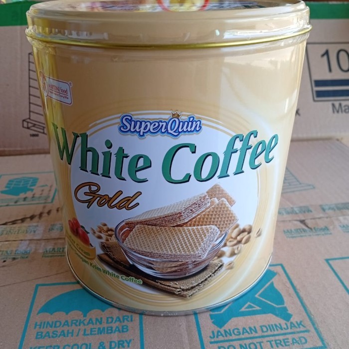 

SUPERQUIN white coffe Gold 1 Karton ISI 6 Kaleng