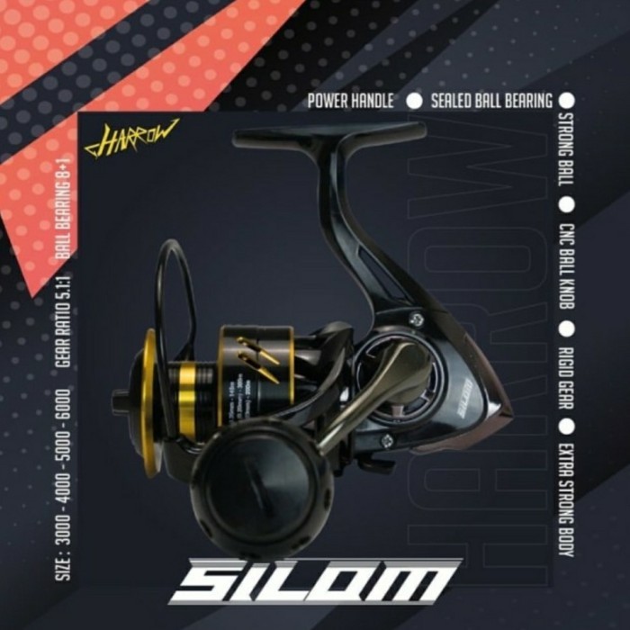 Reel Harrow Silom 2021 - 3000/4000/5000/6000 - Power Handle - 6000