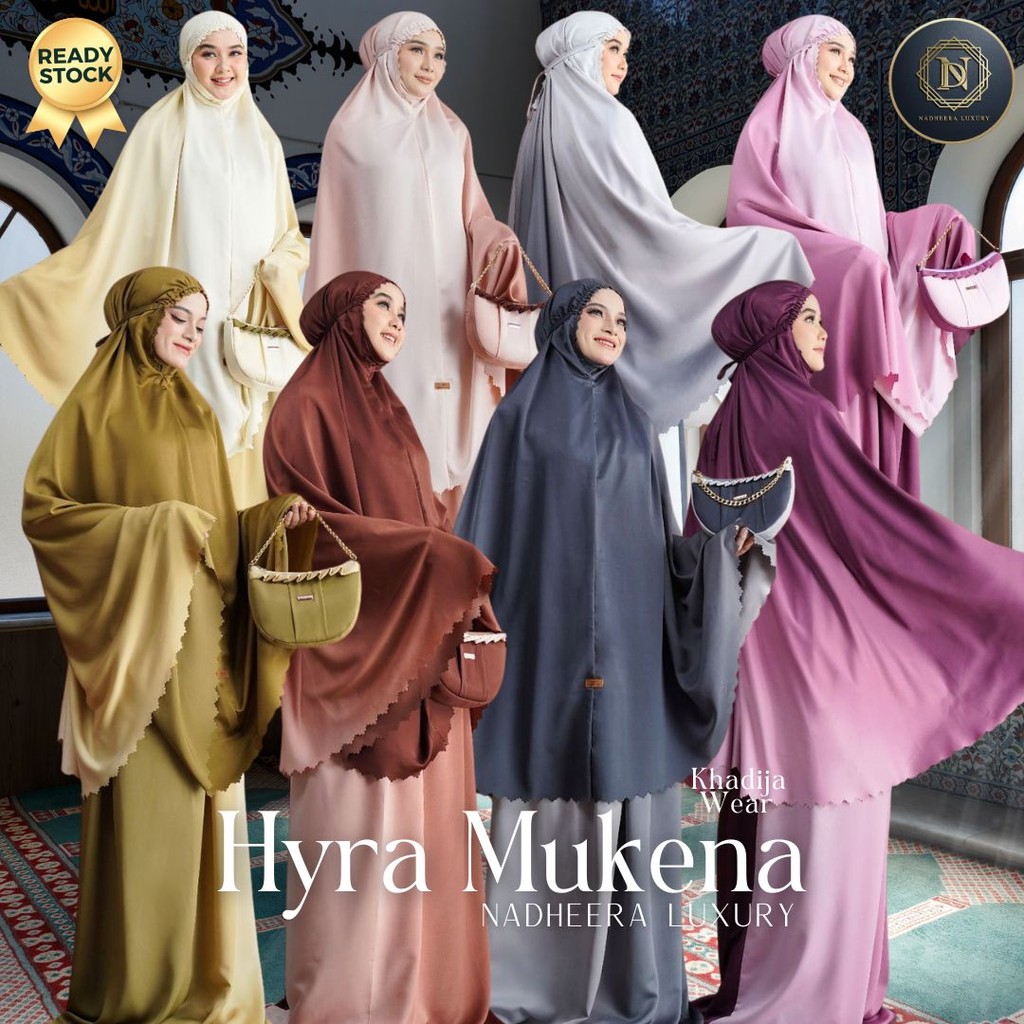 HYRA MUKENA NADHEERA LUXURY A & B SILK GRADASI TERBARU MEWAH NADHERA