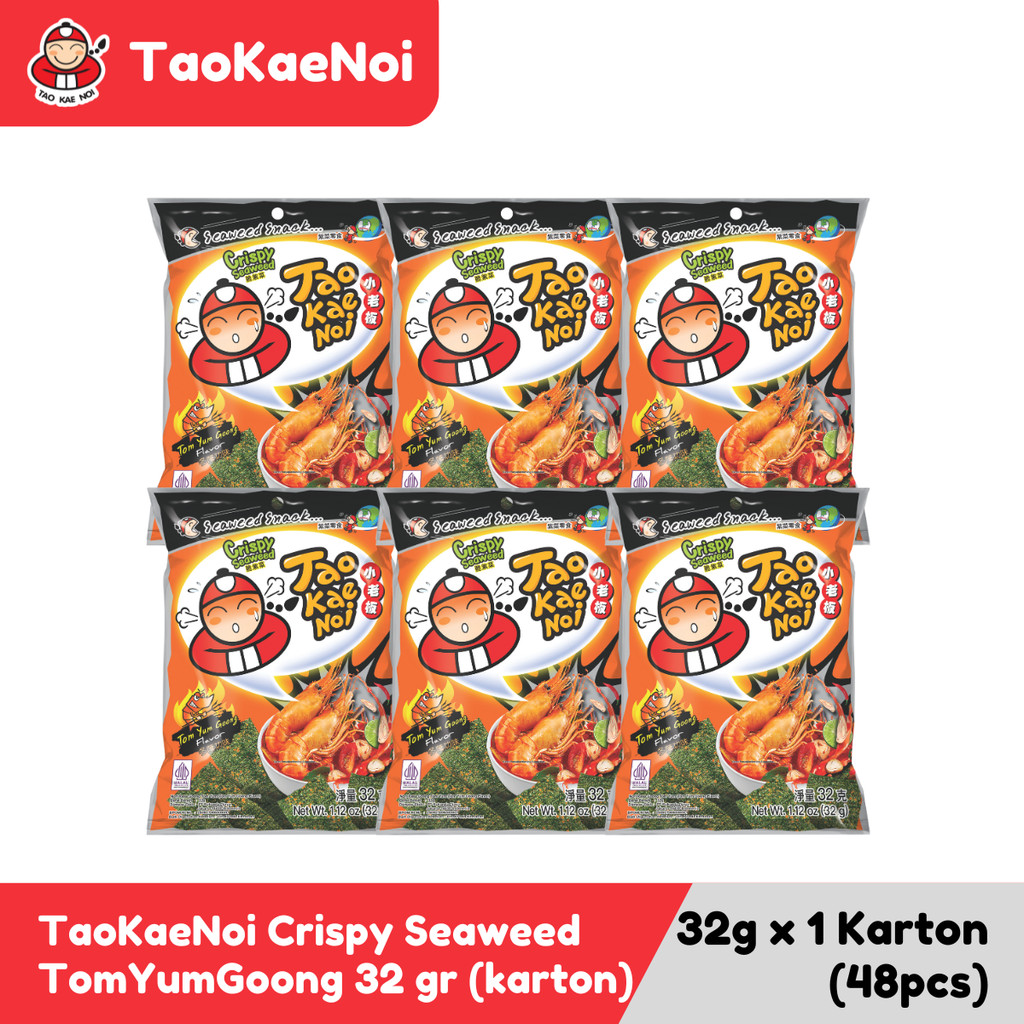 

TaoKaeNoi Rumput Laut Crispy Seaweed Tom Yum Goong 32 gr (karton)