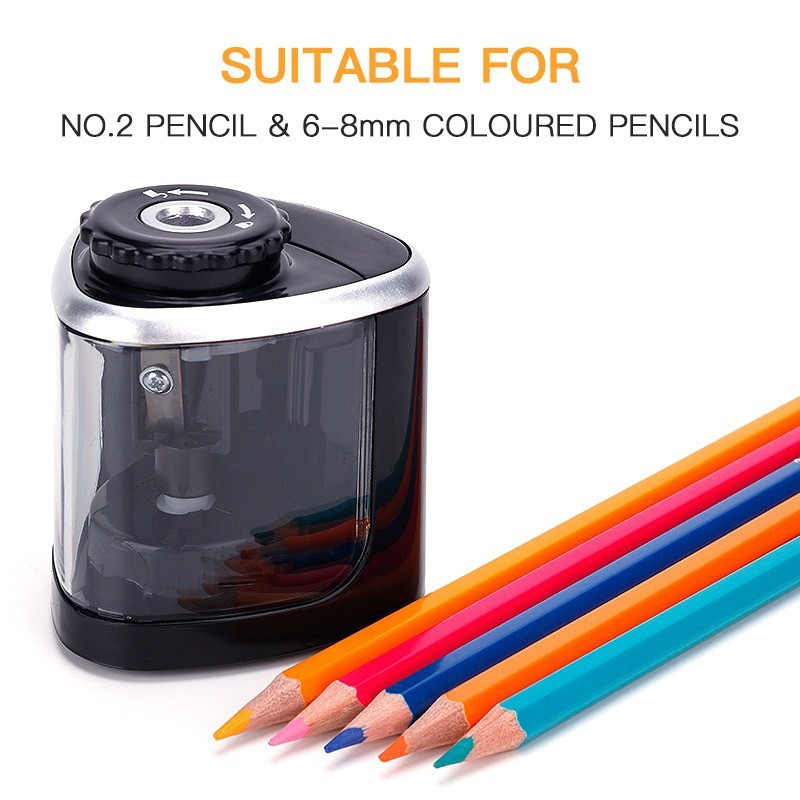 

Electric pencil sharpener, primary school stationery, semi-automatic planer, pencil sharpener (excluding battery)