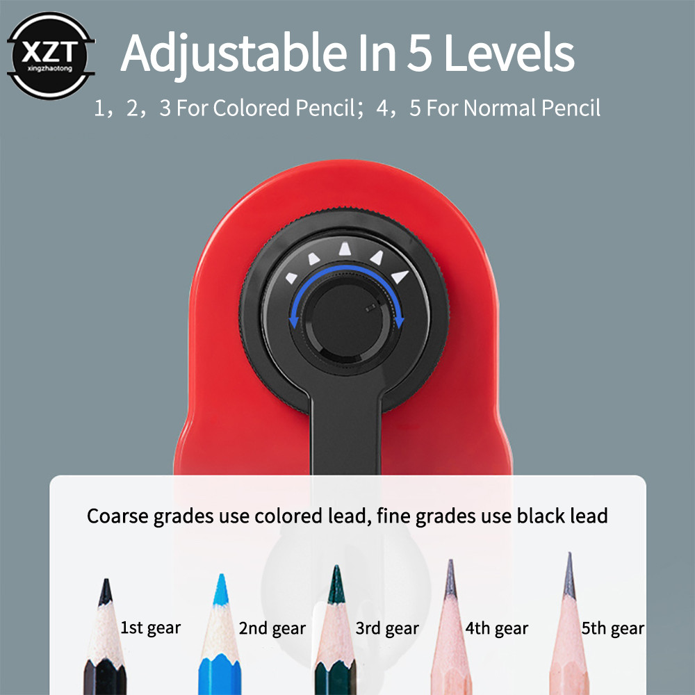

Deli Rotary pencil sharpener pencil cutter Office School sharpener knife smooth sharpening school accessories stationery EH502