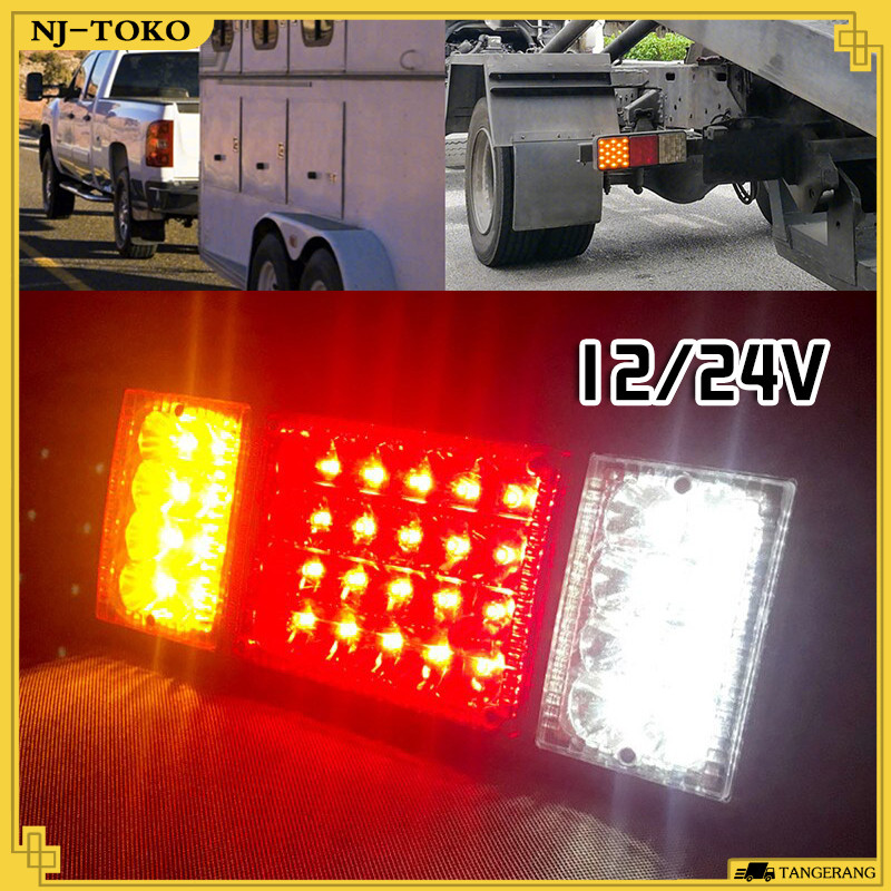2 Buah Stop Lamp Truk 12 Volt Hemat Energi Lampu Stop Lamp Pariasi Truk Kecerahan Tinggi