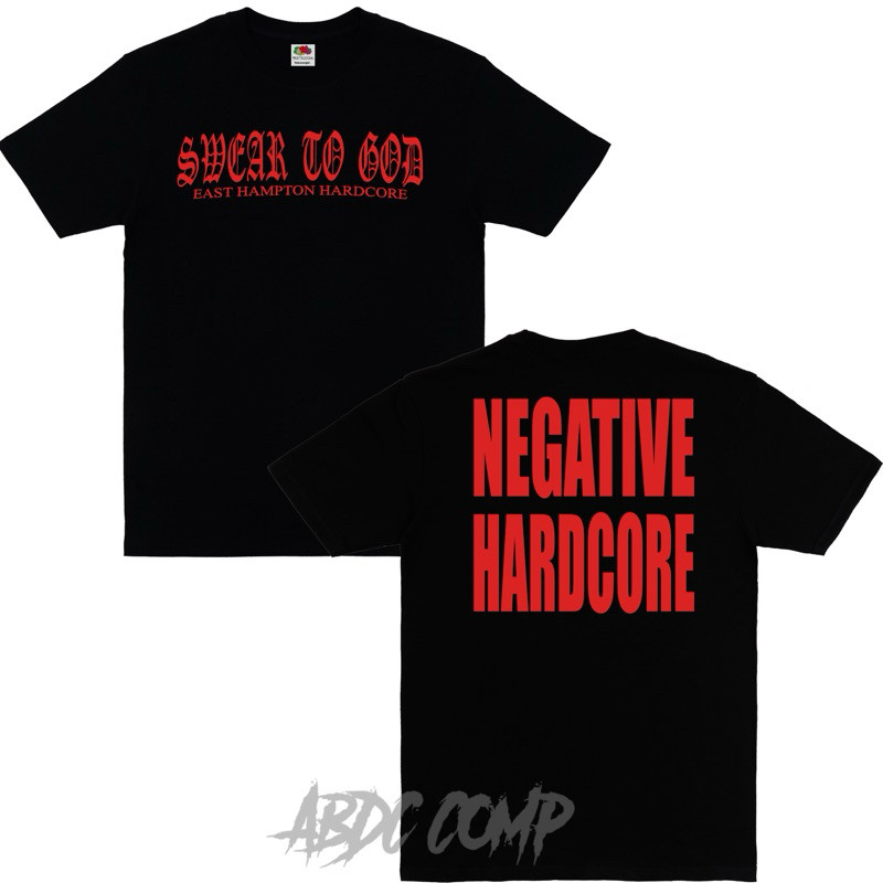 T-Shirt Band Swear To God - Negative Hardcore / Baju Band Hardcore Metal Punk / Baju Band Vintage