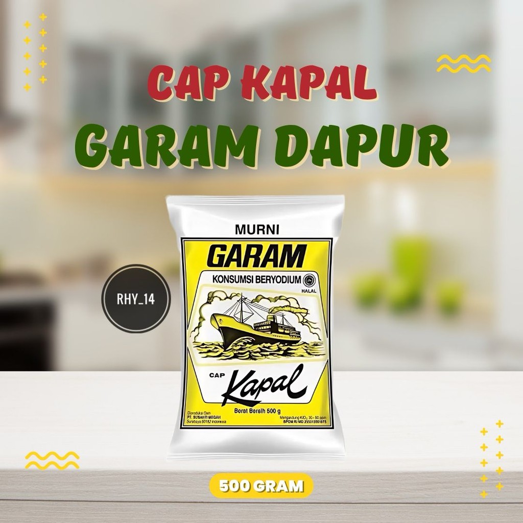 

Garam Murni Cap Kapal 500gr ASLI / Garam Konsumsi