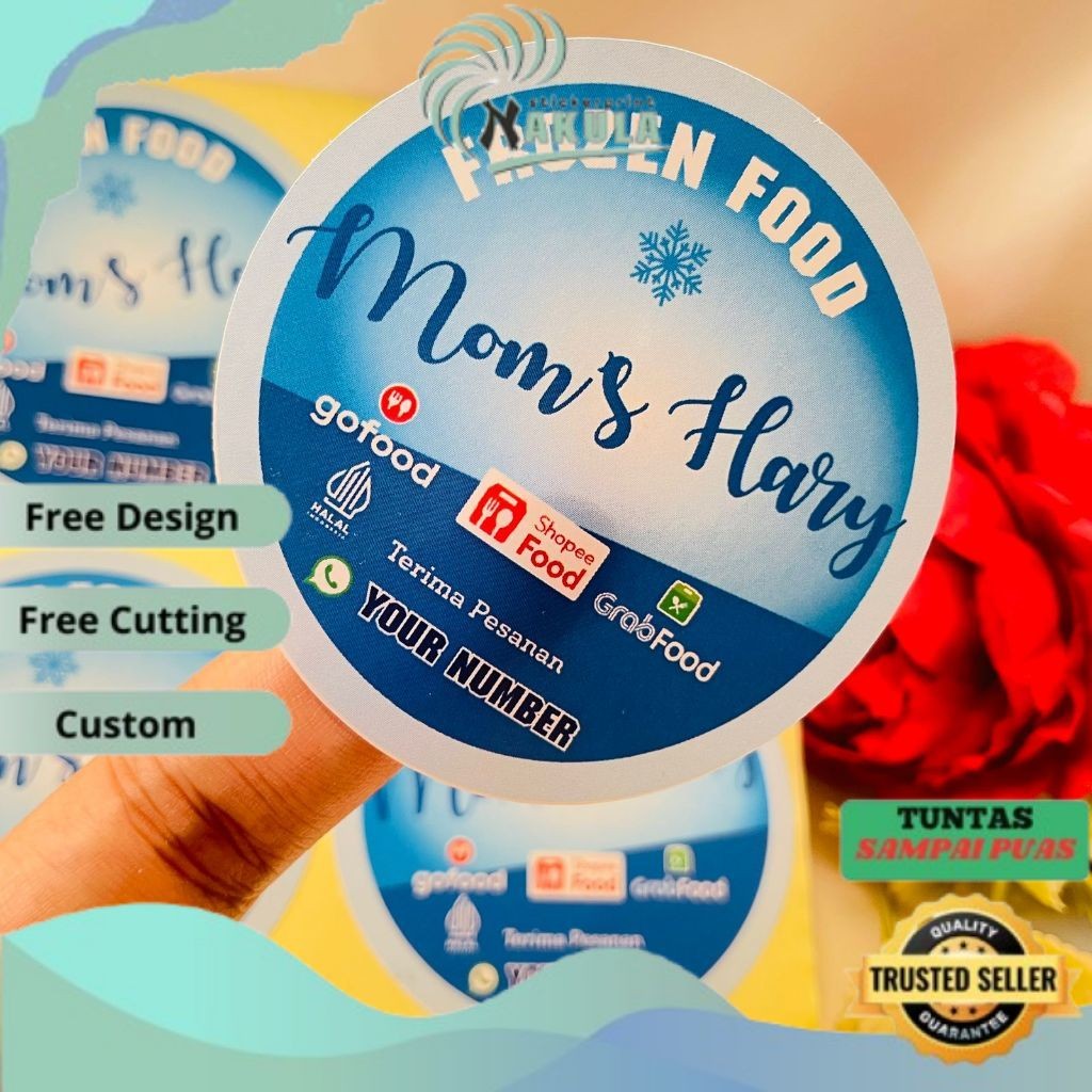 

NKL 2-4 Cetak Label Frozen Food Stiker Chromo Makanan Beku Logo Sticker Free Desain Uk.Kecil