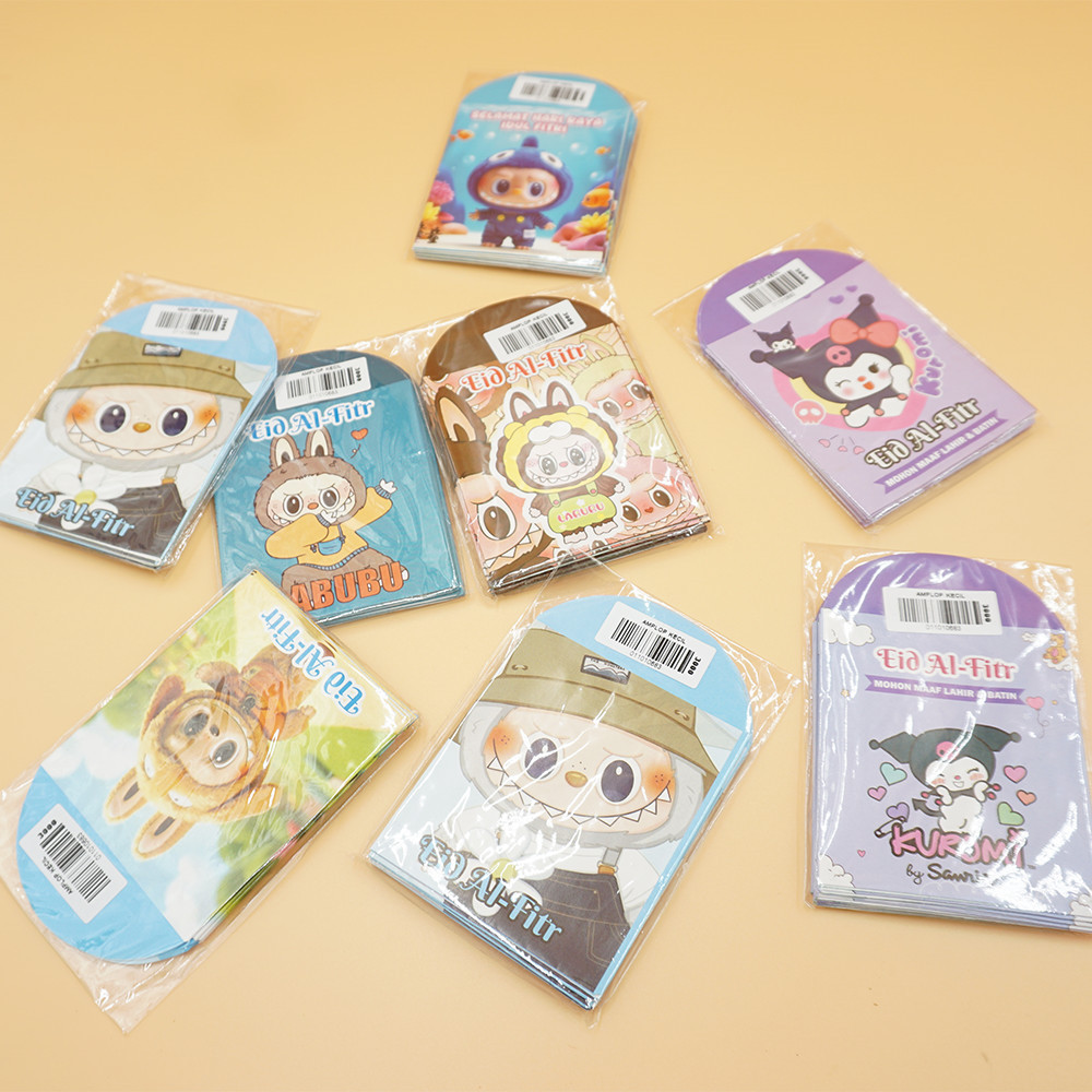 

( isi 10 ) Angpao Lebaran Labubu Labu Amplop Lebaran 2025 Karakter Lucu Murah