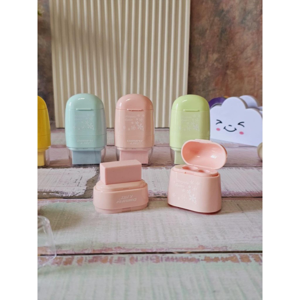 

NAS Sharpener Eraser 2 in 1/ Penghapus Dan Pengserut Pensil / Penghapus Hapusan Rautan