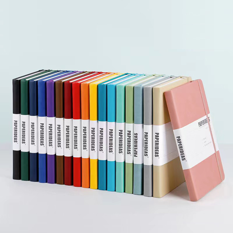 

23 Colors A5 Dotted Notebook Journal PU Leather Hard Cover 100GSM Thick Acid-Free Paper 188 Numbered Pages Writing Journaling