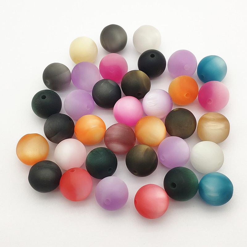 

New Arrival! 16mm 100pcs Resin Matte Eat Eye Round Beads For Handmade Bracelet/Necklace/Earrings DIY Parts.Jewelry Findings