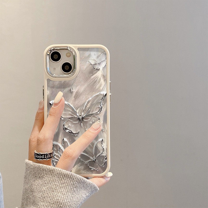hot deals lucucase butterfly case kupukupu aesthetic cute cewek casing hp iphone 11 12 13 14 15 plus
