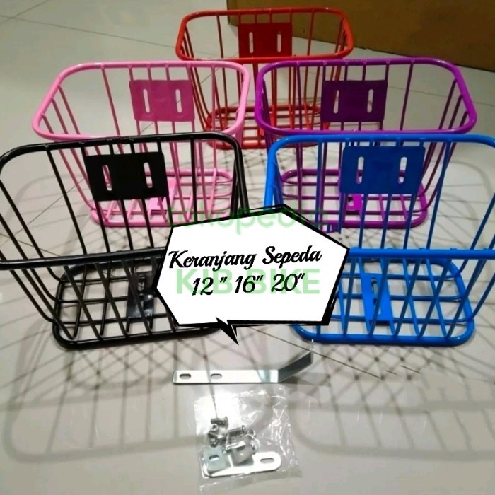 Keranjang Sepeda Anak Lipat Selis Mini BMX 12" 16" 20" Besi Behel Kuat