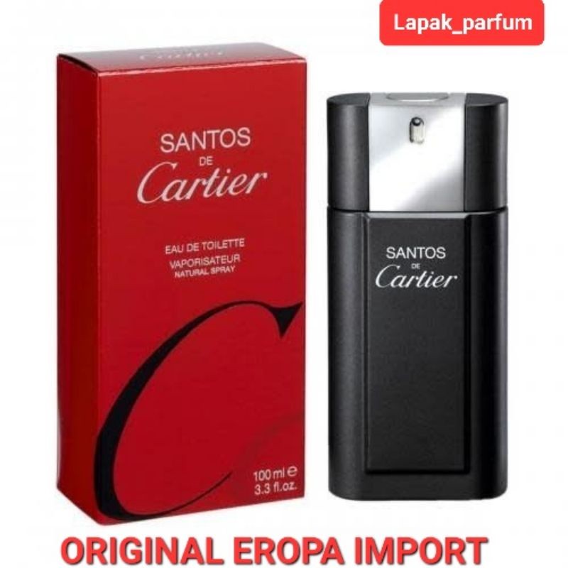 CARTIER Santos de Cartier 100ml edt men (PARFUM EROPA ORIGINAL) nonbox