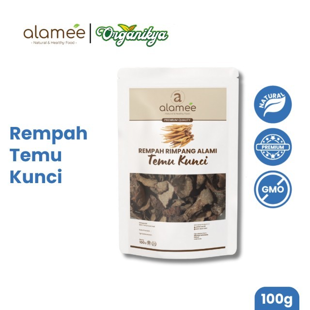 

ALAMEE Temu Kunci Kering Fingerroot Rempah Rimpang Alami Iris Bumbu Seasoning Masakan Masak 100gr organikya