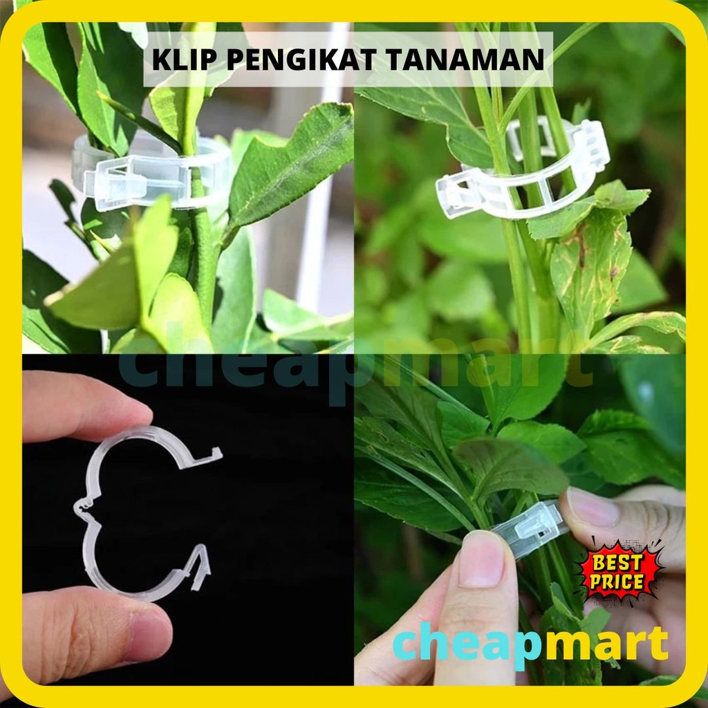 

[1-pcs] KLIP TOMAT Plant Clip Klip Plastik Pengikat Tanaman Tomat Jepitan Tanaman Bunga Batang Ikat Serbaguna Plant Label