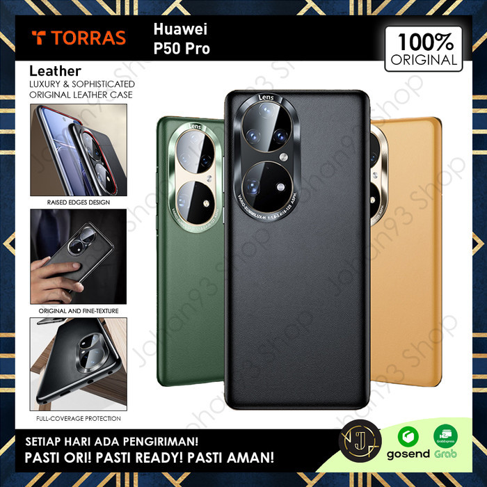 Case Huawei P50 Pro TORRAS Leather Premium Casing - Huawei P50 Pro, Hijau