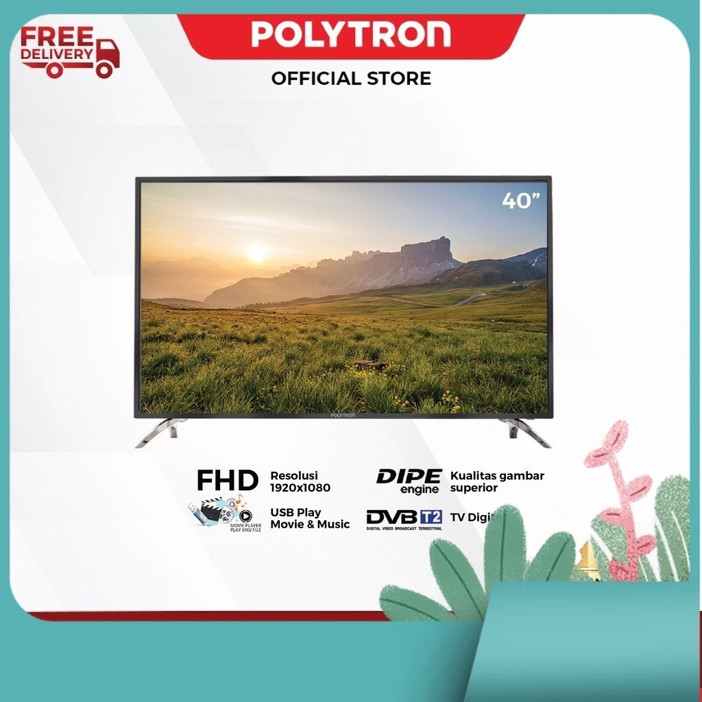 Promo POLYTRON Digital LED TV 40 inch PLD 40V8953
