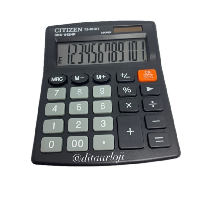 

kalkulator citizen sdc 812nr 12 digit garansi resmi