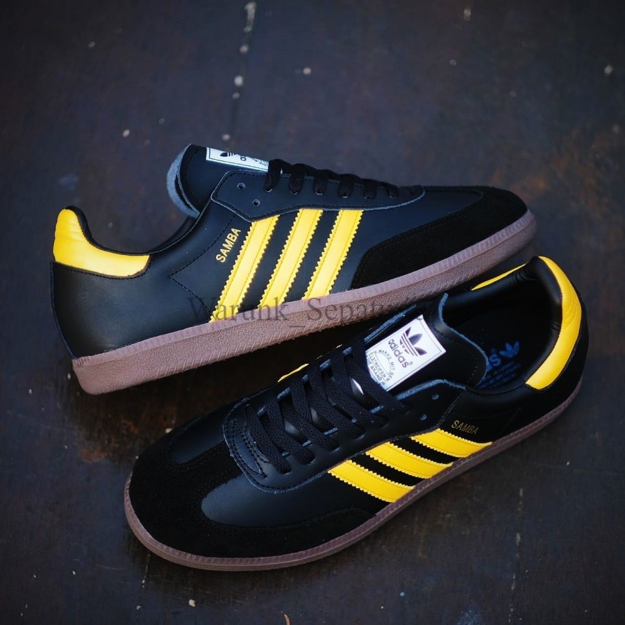 Adidas Samba OG White Black Sol Gum / Sneakers Pria Original / Adidas Samba Original Sepatu Adidas S