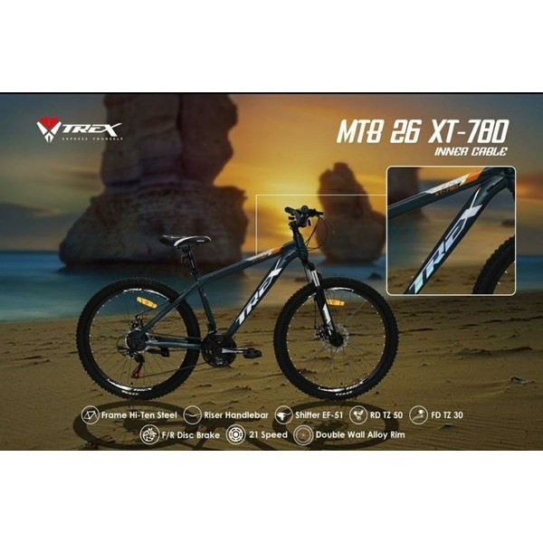 Sepeda Gunung MTB 26 inch Trex XT-780 XT780 XT 780