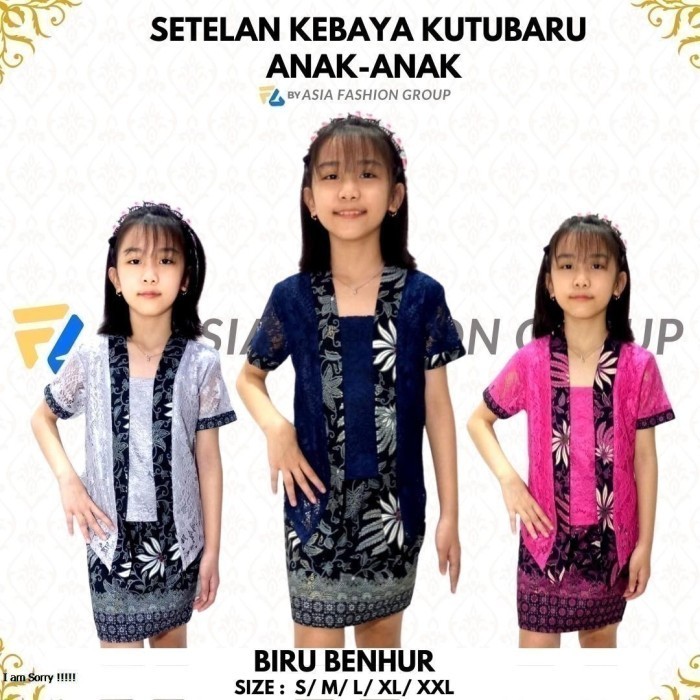 

promo ✨ -SETELAN KEBAYA ANAK KUTUBARU 007 - MAROON, S