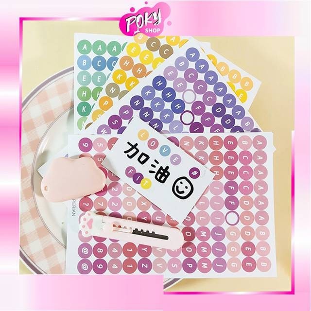 

POKY- 6158 Stiker Huruf Deco Alphabet / Aesthetic Sticker Dekorasi Jurnal / Scrapbook Sticker Alat Tulis / Notebook Cute Sticker