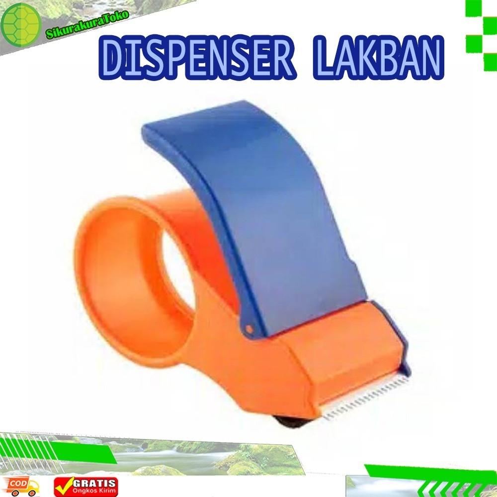 

(SKR) Dispenser Tempat Roll Alat Pemotong Solatip Lakban Laban Tape Tip Cutter