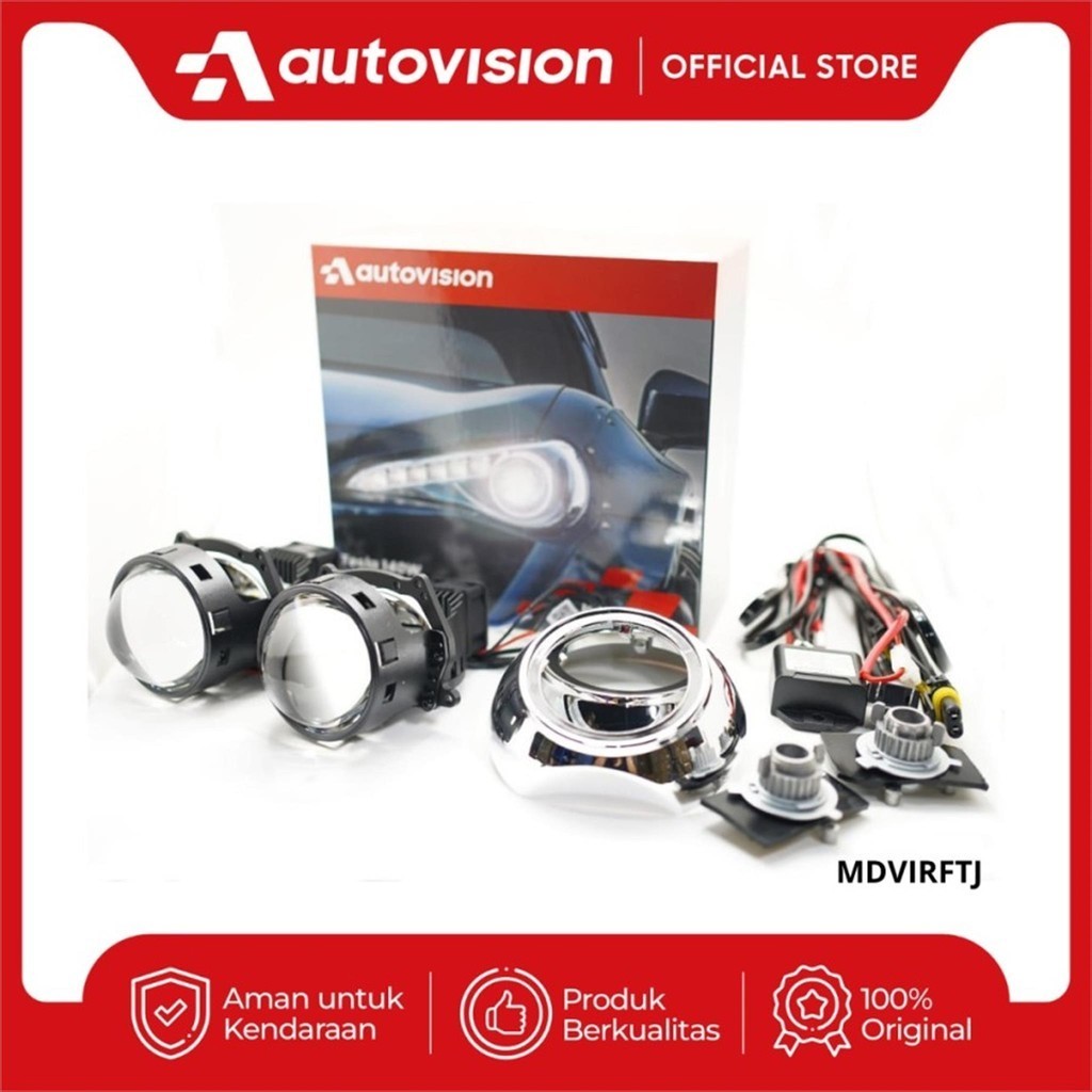 Headlamp Biled Mobil Projector Autovision Tesla 3Inch-140Watt-5700K